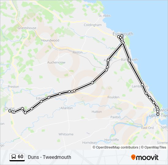 60 Bus Line Map