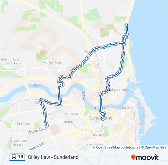 18 Route: Schedules, Stops & Maps - Ford (Updated)