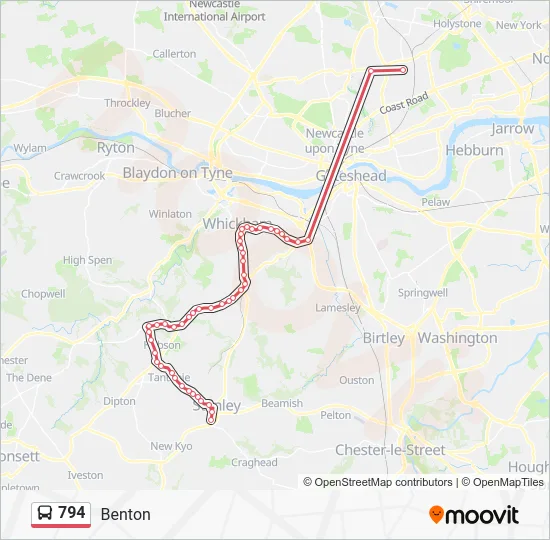 794 Route: Schedules, Stops & Maps - Benton (Updated)