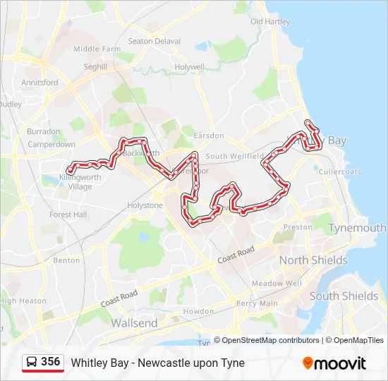 356 Route: Schedules, Stops & Maps - Killingworth (Updated)