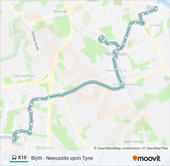 X10 Route Schedules Stops Maps Cramlington Updated x10-route-schedules-stops-maps-cramlington-updated