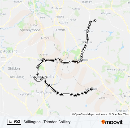 952 Bus Line Map