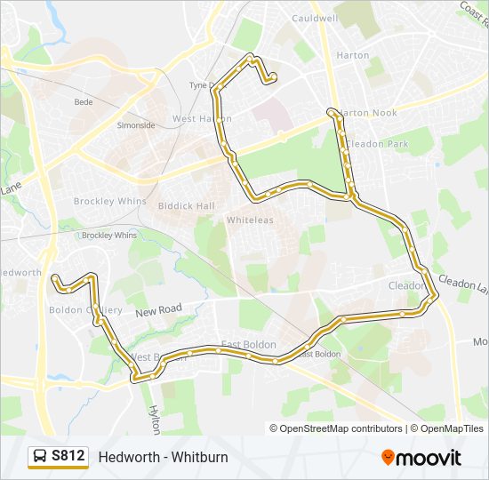 S812 Bus Line Map