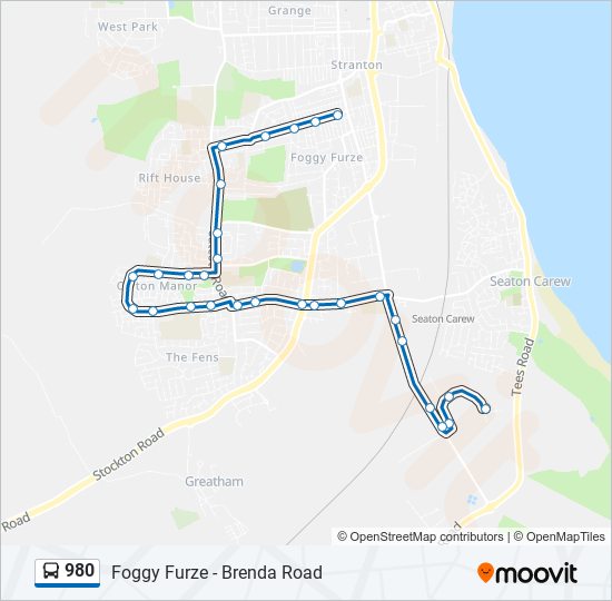 980 Route Schedules, Stops & Maps Brenda Road (Updated)