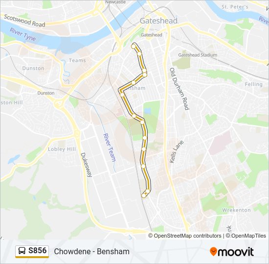 S856 Bus Line Map