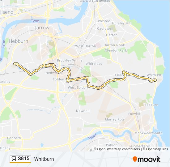 S815 Bus Line Map