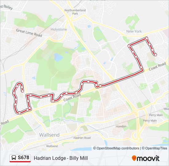 S678 bus Line Map