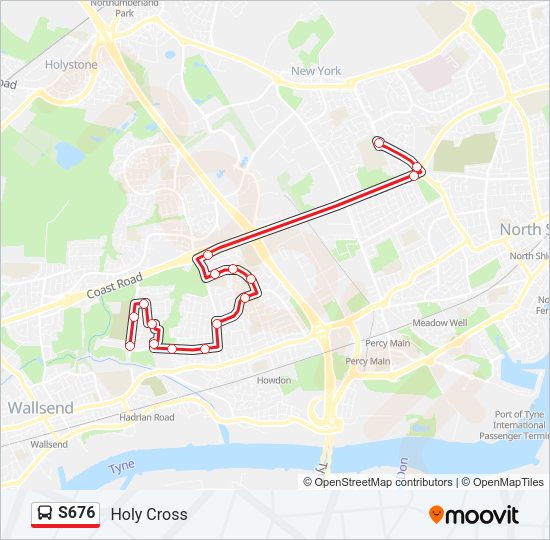 S676 Bus Line Map