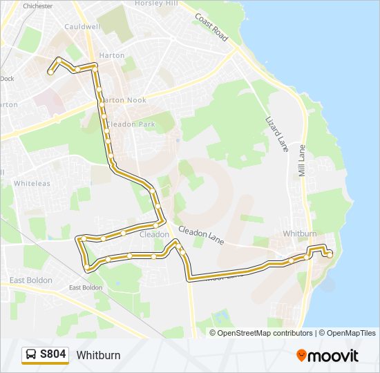 S804 Bus Line Map