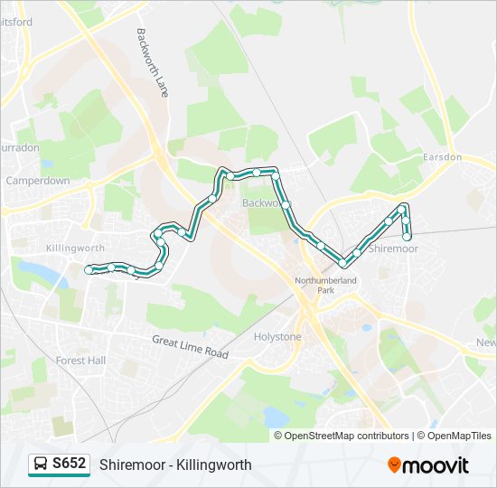 s652 Route: Schedules, Stops & Maps - Killingworth (Updated)