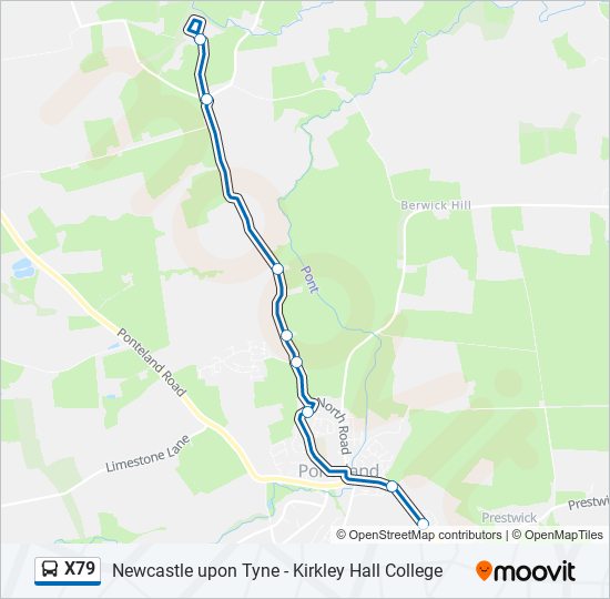 X79 Bus Line Map