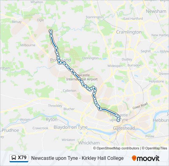 X79 Bus Line Map