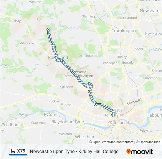 X79 Bus Line Map