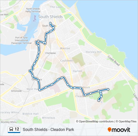 12 bus Line Map