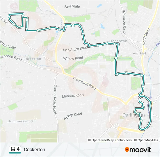 4 Bus Line Map
