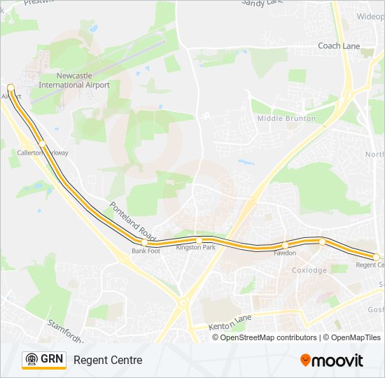 GRN Underground Line Map