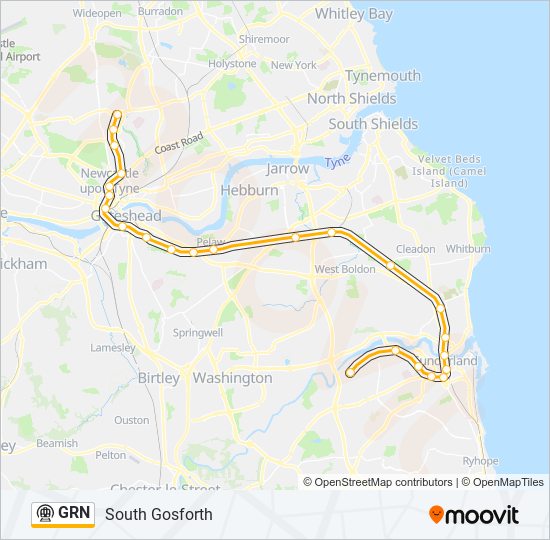 GRN Underground Line Map