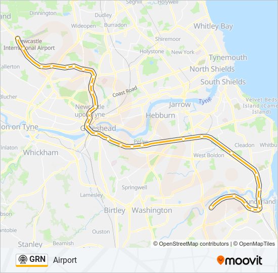 GRN Underground Line Map