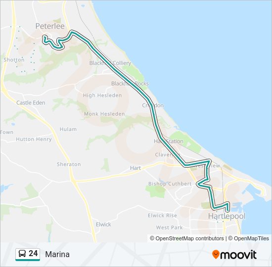 24 Bus Line Map