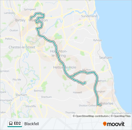 ED2 Bus Line Map