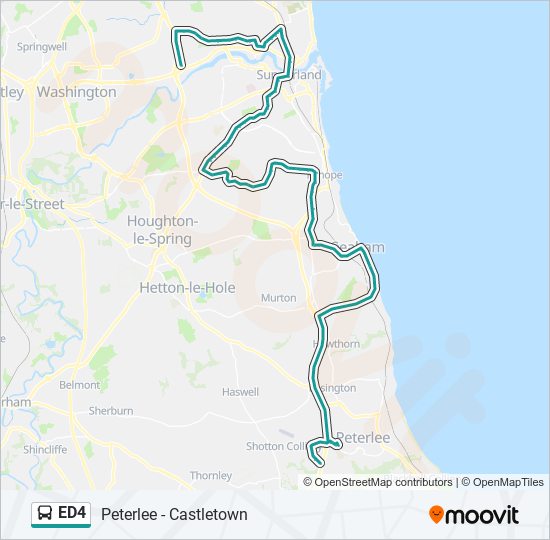 ED4 bus Line Map