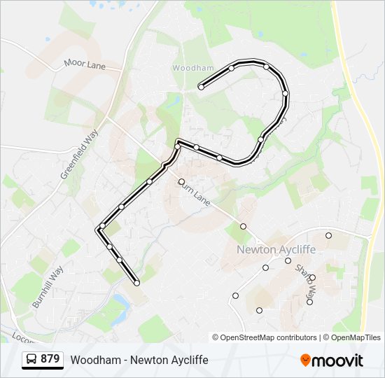 879 Bus Line Map