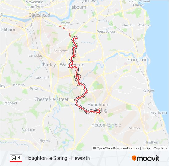 4 Bus Line Map