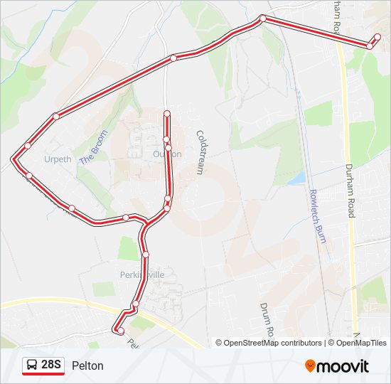 28S Bus Line Map