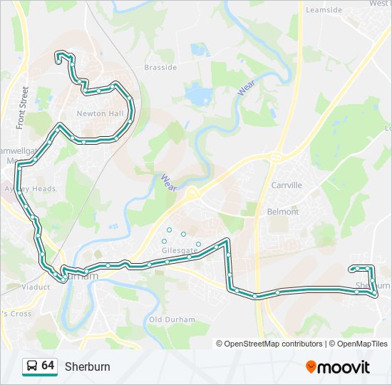 64 bus Line Map