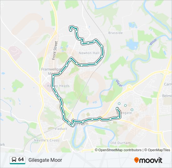64 Bus Line Map