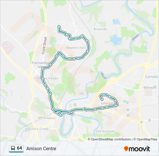 64 Bus Line Map