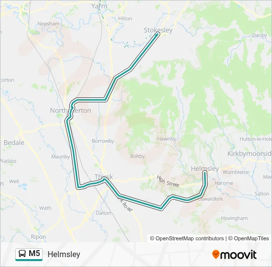 M5 Route: Schedules, Stops & Maps - Helmsley (Updated)