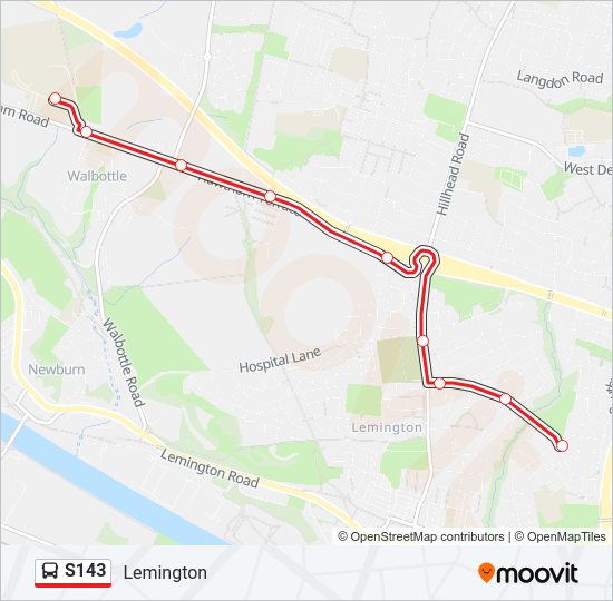 S143 bus Line Map