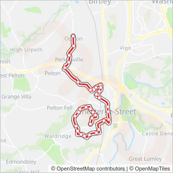 34 Route: Schedules, Stops & Maps - Ouston (Updated)