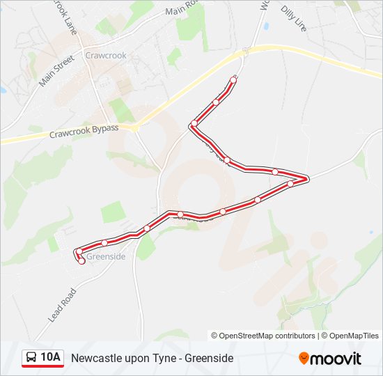10A Bus Line Map