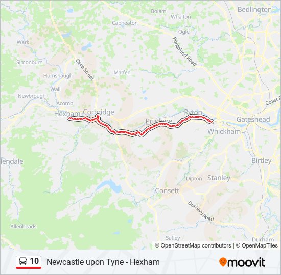 10 Bus Line Map