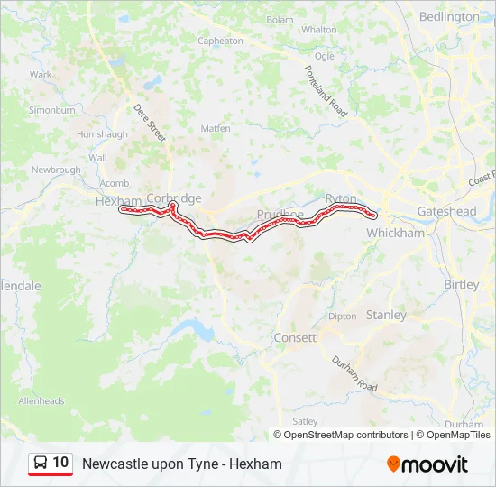 10 Bus Line Map