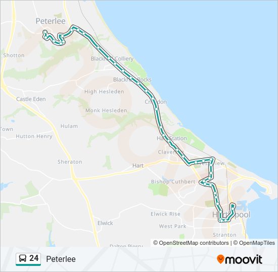 24 Bus Line Map
