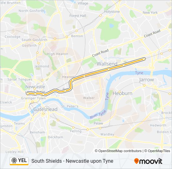 YEL Underground Line Map