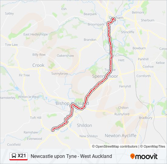 x21 Route: Schedules, Stops & Maps - Durham (Updated)