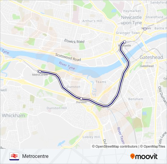 NORTHERN Train Line Map