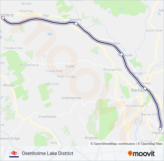 NORTHERN Train Line Map