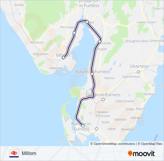 northern Route Schedules Stops Maps Millom Updated