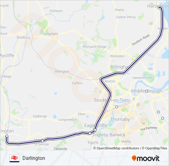 northern Route: Schedules, Stops & Maps - Darlington (Updated)