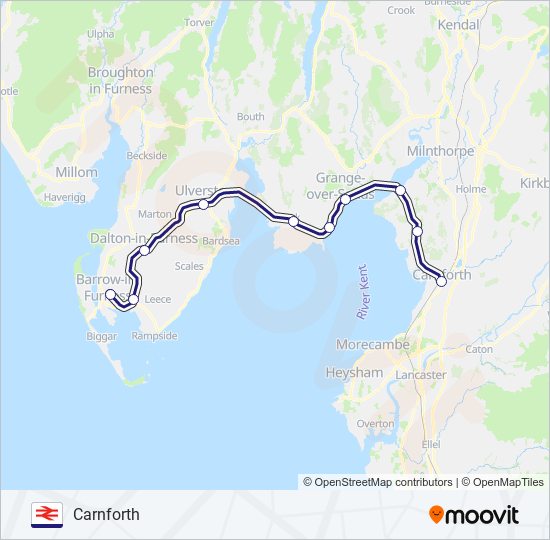 northern Route Schedules Stops Maps Carnforth Updated