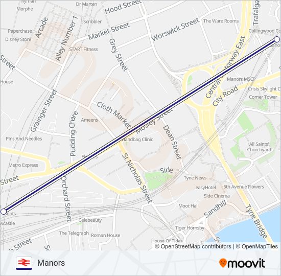 NORTHERN Train Line Map