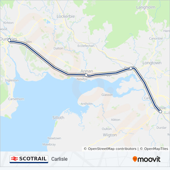 scotrail route schedules stops maps newcastle