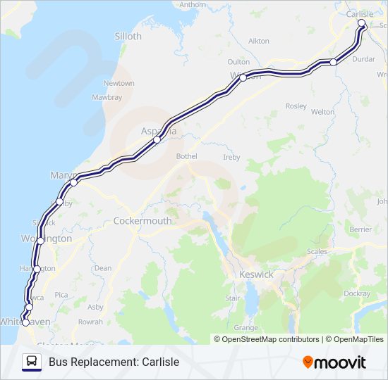 NORTHERN Bus Line Map