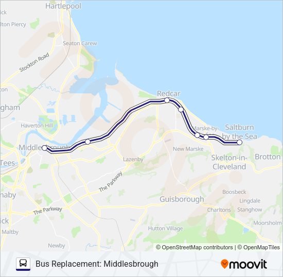 NORTHERN Bus Line Map
