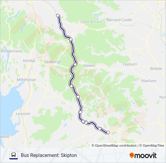 NORTHERN Bus Line Map